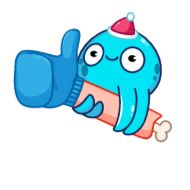 Стикер Ледоножек Фред @TgSticker - 3