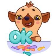 Стикер Гиена Гинни • @TgSticker - 9