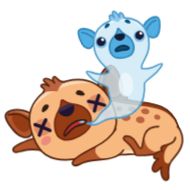 Стикер Гиена Гинни • @TgSticker - 5