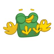 Стикер green bird - 11