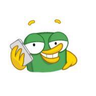 Стикер green bird - 5