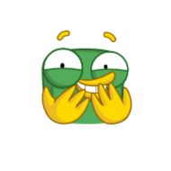 Стикер green bird - 4