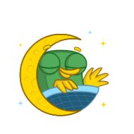 Стикер green bird - 2