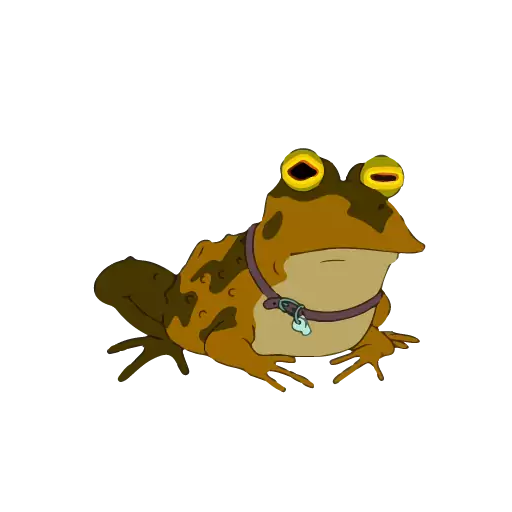 amphibian true frog cartoon