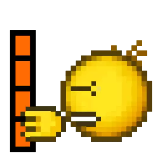 жёлтый клипарт пиксел