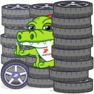 Стикер Croco @koleso_ru - 2