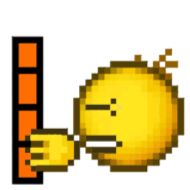 yellow clipart pixel