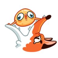 Sticker Колобок @FOXDIZIGNERLIFE @dmitrieva_motion - 1