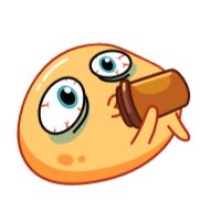 Sticker Колобок @FOXDIZIGNERLIFE @dmitrieva_motion - 0