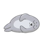 Sticker Лень-тюлень @a_setto - 2