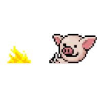 clipart pig text