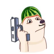 Стикер MelonDog @editbydenzel_portfolio - 10