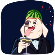 Стикер MelonDog @editbydenzel_portfolio - 5