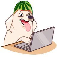 Стикер MelonDog @editbydenzel_portfolio - 2