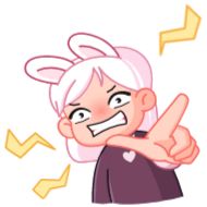 Стикер Мичико - @TgSticker - 9