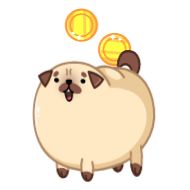 Стикер Мопс Моши - @TgSticker - 2