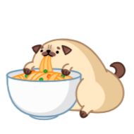 Стикер Мопс Моши - @TgSticker - 0