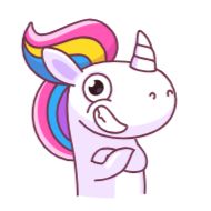 Sticker Поникорн от канала @TgSticker - 1