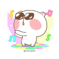 Стикер @SbornikStickers Puffy Bear - 9