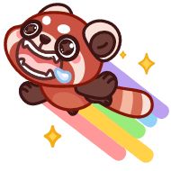 Sticker Красная панда @TgSticker - 9
