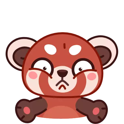 Sticker redpandaanim - 1