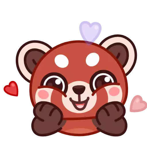 Стикер redpandaanim - 1