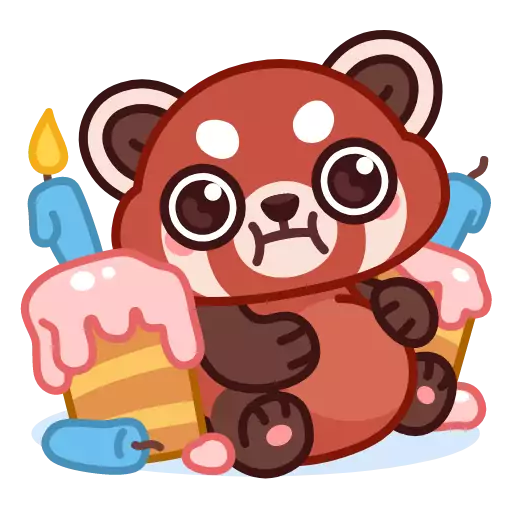 Стикер redpandaanim - 1