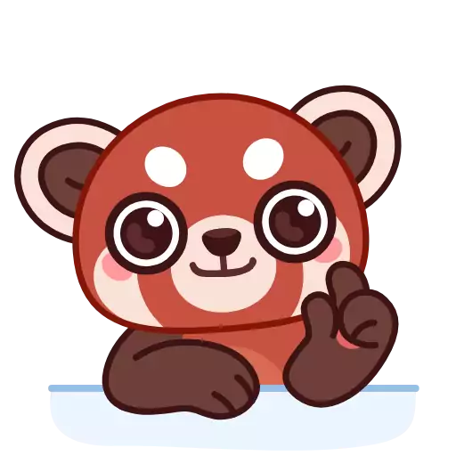 Sticker redpandaanim - 1