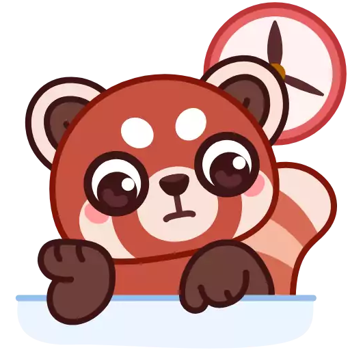 Стикер redpandaanim - 1