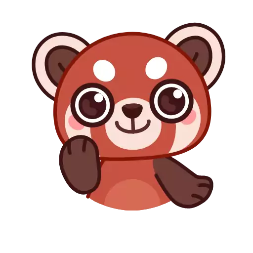 Sticker redpandaanim - 1