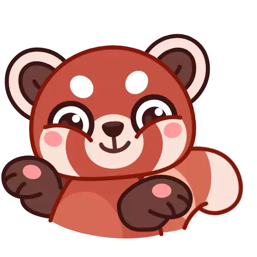 Sticker redpandaanim - 1