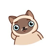 Sticker Сиамский кот (@TgSticker) - 7