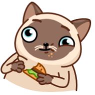 Sticker Сиамский кот (@TgSticker) - 2