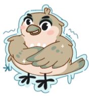 Стикер Воробушек Сёма - 11