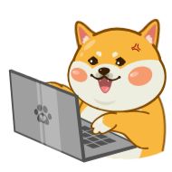 Стикер shiba @stickersb2b - 1