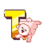 Стикер Стикерный алфавит ВК @stickers_vk - 7