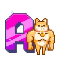 Стикер Стикерный алфавит ВК @stickers_vk - 4