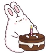 Стикер Кролик Супчик белый :: @stickroom - 6