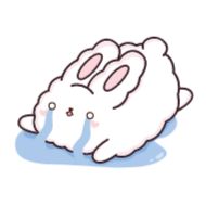 Стикер Кролик Супчик белый :: @stickroom - 3