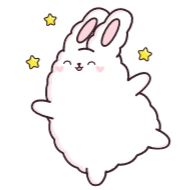 Стикер Кролик Супчик белый :: @stickroom - 2