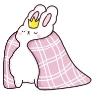 Стикер Кролик Супчик белый :: @stickroom - 1