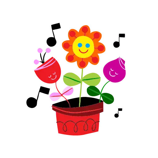 child art flowerpot clipart