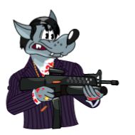 Sticker Волк @thewolfnotwallst - 3