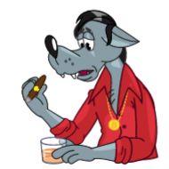 Sticker Волк @thewolfnotwallst - 0