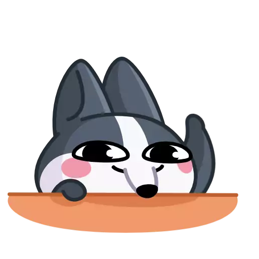 Стикер wolfanim_vk - 1