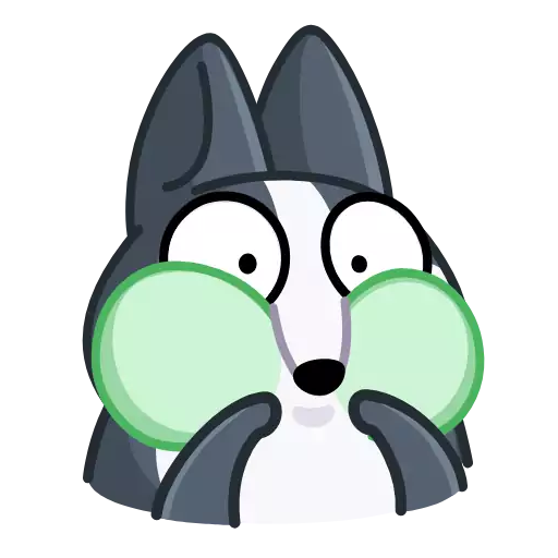 Sticker wolfanim_vk - 1