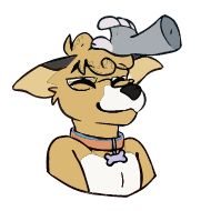 Стикер Wolfy and Corgo censored - 8