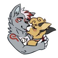 Стикер Wolfy and Corgo censored - 6