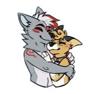 Стикер Wolfy and Corgo censored - 4