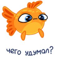 Sticker Золотая рыбка @FOXDIZIGNERLIFE @dmitrieva_motion - 6